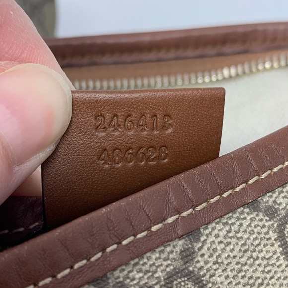 GUCCI Brown GG Supreme Loop Coated Canvas Messenger Small Crossbody Bag - Picture 12 of 15